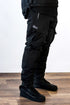 Ride Rich Unit 16 Armoured Softshell Waterproof Cargo Motorcycle Joggers - Black